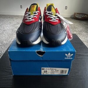 adidas 2K Boost 2.0 Navy Blue Red Yellow Men's Size 10 Running Shoe GY5797